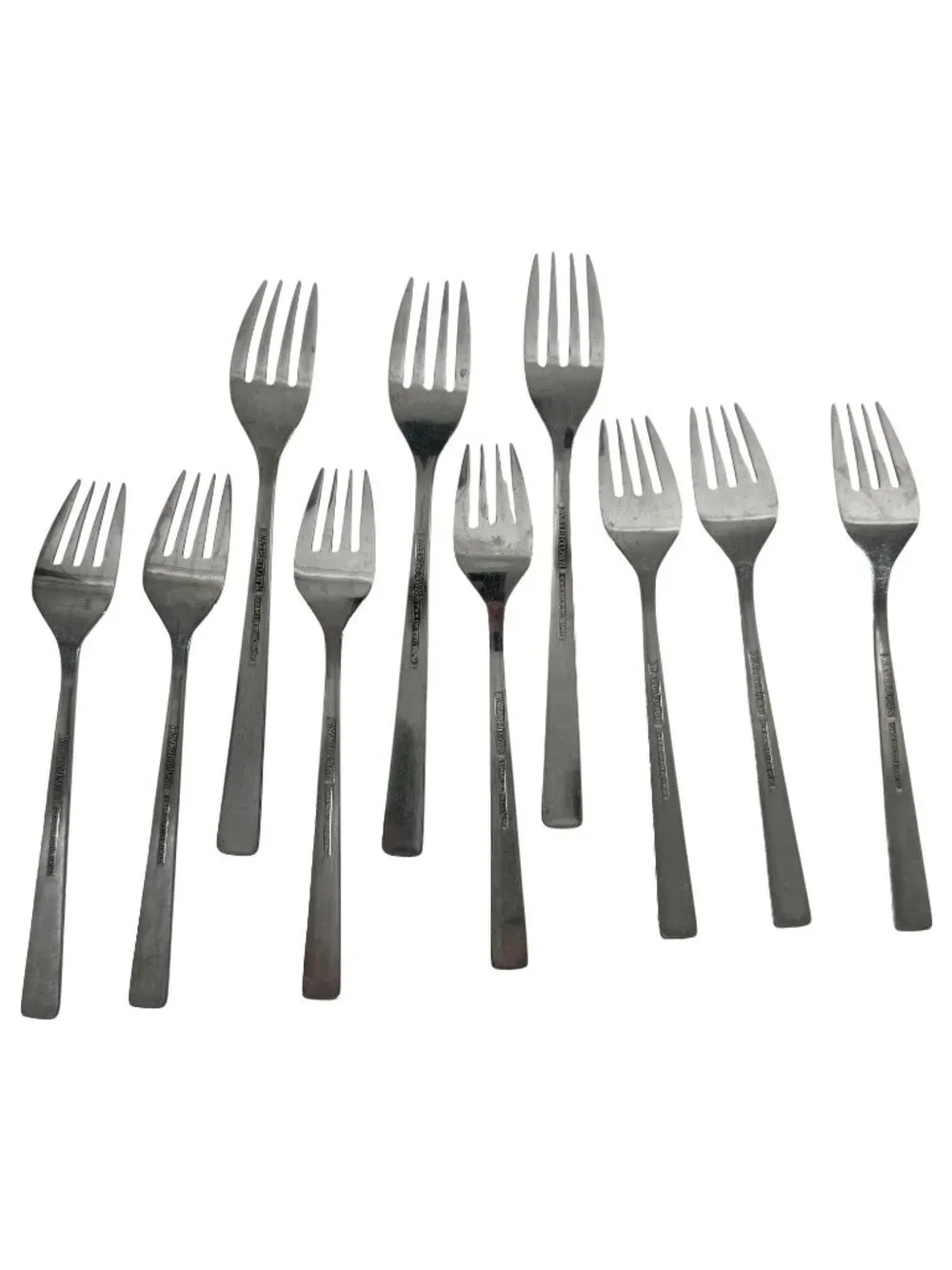 VTG Watertown Stainless Steel Flatware Forks 10 Total 3 Dinner 7 Salad Japan